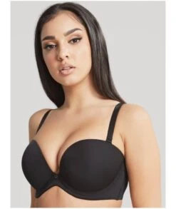 Panache Faith Moulded Strapless Bra - Noir -BRASTOGO Sales panache faith moulded plunge strapless bra noir6