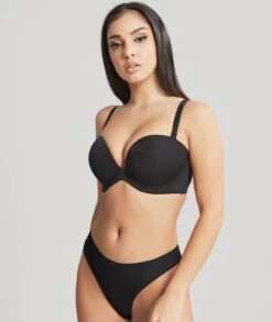 Panache Faith Moulded Strapless Bra - Noir -BRASTOGO Sales panache faith moulded plunge strapless bra noir7