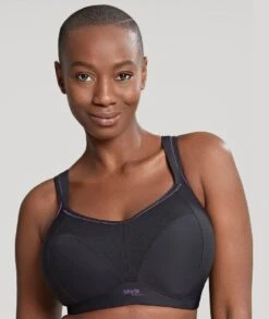 Panache Sport Wirefree Sports Bra - Black -BRASTOGO Sales panache sport 7341 non underwired sports bra black
