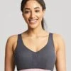 Panache Sport Ultra Perform Non Padded Underwire Sports Bra - Charcoal -BRASTOGO Sales panache sport ultra perform non padded underwire sports bra charcoal