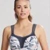 Panache Sport Underwired Sports Bra - Abstract Ink -BRASTOGO Sales panache sport underwired sports bra abstract ink 1