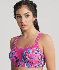Panache Sport Underwired Sports Bra - Abstract Orchid -BRASTOGO Sales panache sport underwired sports bra abstract orchid3