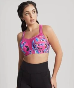 Panache Sport Underwired Sports Bra - Abstract Orchid -BRASTOGO Sales panache sport underwired sports bra abstract orchid5