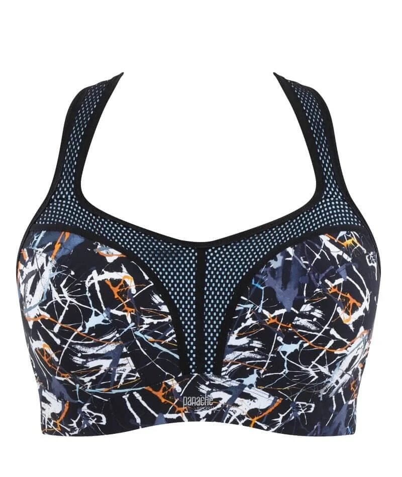 Panache Sport Underwired Sports Bra - Ink Splat 10 Panache Sport Underwired Sports Bra - Ink Splat - Image 8