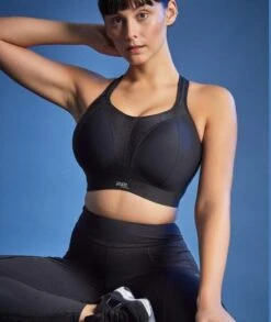 Panache Sport Wire-free Sports Bra - Black -BRASTOGO Sales panache sport wire free sports bra black 6