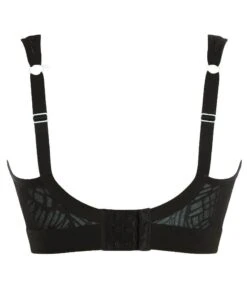 Panache Sport Wire-free Sports Bra - Black/Ice Blue -BRASTOGO Sales panache sport wire free sports bra black ice blue4