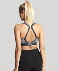 Panache Sport Wirefree Sports Bra - Charcoal Marle -BRASTOGO Sales panache sport wire free sports bra charcoal marle1