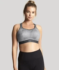 Panache Sport Wirefree Sports Bra - Charcoal Marle -BRASTOGO Sales panache sport wire free sports bra charcoal marle3