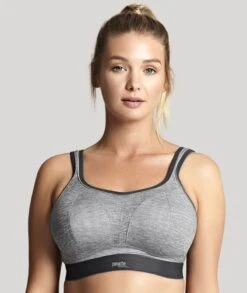 Panache Sport Wirefree Sports Bra - Charcoal Marle