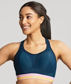 Panache Sport Wire-free Sports Bra - Retro Navy -BRASTOGO Sales panache sport wire free sports bra retro navy10