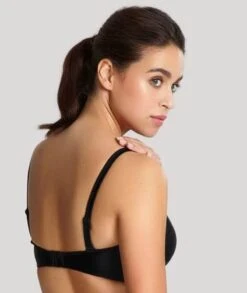 Panache Swim Anya Bandeau Balconnet Bikini Top - Black -BRASTOGO Sales panache swim anya bandeau balconnet bikini top black 1