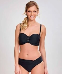 Panache Swim Anya Bandeau Balconnet Bikini Top - Black -BRASTOGO Sales panache swim anya bandeau balconnet bikini top black 15