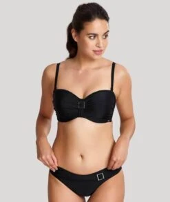 Panache Swim Anya Bandeau Balconnet Bikini Top - Black -BRASTOGO Sales panache swim anya bandeau balconnet bikini top black 6