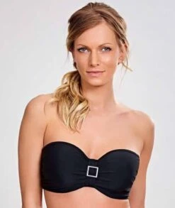 Panache Swim Anya Bandeau Balconnet Bikini Top - Black -BRASTOGO Sales panache swim anya bandeau balconnet bikini top black 9