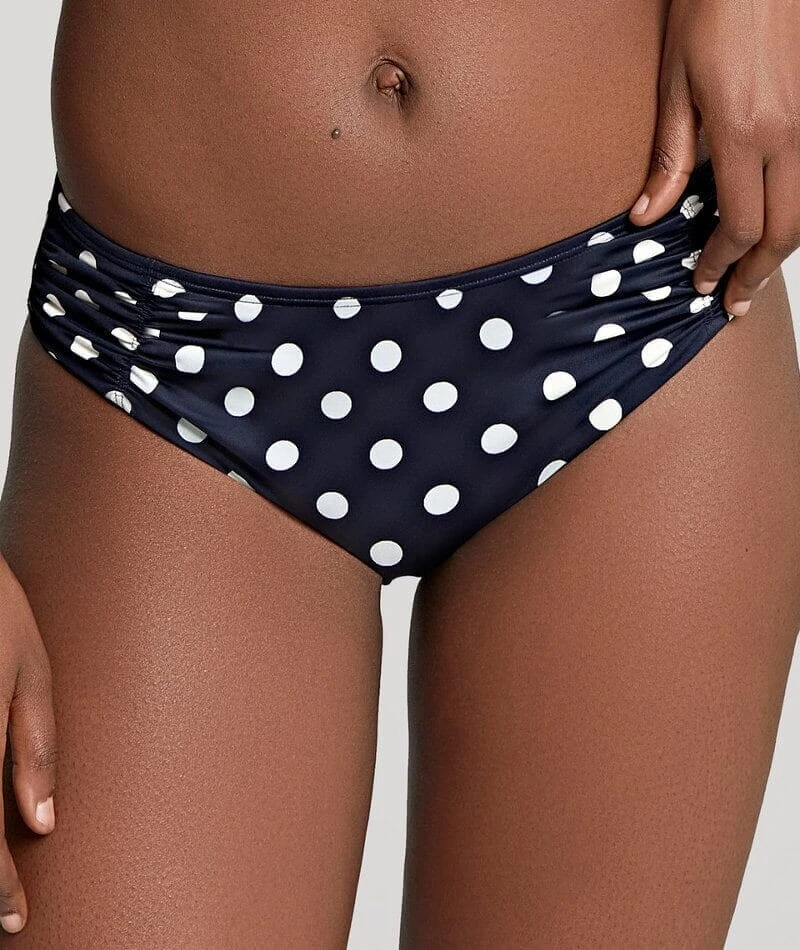 Panache Swimwear Anya Riva Spot Gather Pant Bikini - Navy/Vanilla 3 Panache Swimwear Anya Riva Spot Gather Pant Bikini - Navy/Vanilla