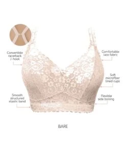 Parfait Adriana Wire-free Full Bust Lace Bralette - Bare -BRASTOGO Sales parfait adriana wire free full bust lace bralette bare1