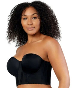 Parfait Elissa Seamless Underwire Padded Longline Strapless Bra - Black -BRASTOGO Sales parfait elissa seamless underwire padded longline strapless bra black2