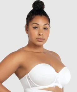 Parfait Elissa Underwired Strapless Bra - Pearl White -BRASTOGO Sales parfait elissa underwired strapless bra pearl white 3