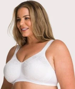 Playtex 18 Hour Ultimate Lift & Support Wire-Free Bra - White -BRASTOGO Sales playtex 18 hour ultimate lift support wirefree bra white new 3