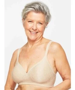 Playtex Comfort Revolution Swirl Wirefree Bra - Nude Swirl