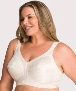 Playtex 18 Hour Comfort Strap Wirefree Bra - Natural Beige -BRASTOGO Sales playtex comfort strap wirefree bra natural beige curvy 3