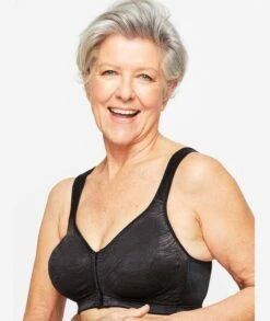 Playtex 18 Hour Front Closing Wirefree Posture Bra - Black