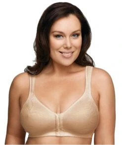 Playtex 18 Hour Front Closing Wirefree Posture Bra - Nude -BRASTOGO Sales playtex front closing posture bra nude 4