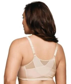 Playtex 18 Hour Front Closing Wirefree Posture Bra - Nude -BRASTOGO Sales playtex front closing posture bra nude 5