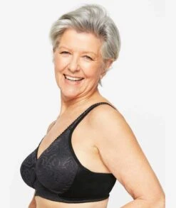 Playtex 18 Hour Ultimate Lift & Support Wire-Free Bra - Black -BRASTOGO Sales playtex ultimate lift support wirefree bra black 3