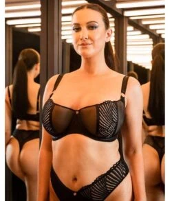 Scantilly Authority Balcony Bra - Black -BRASTOGO Sales scantilly authority balcony bra black 06