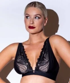 Scantilly Indulgence Wirefree Bralette - Black/Latte 16 Scantilly Indulgence Wirefree Bralette - Black/Latte -BRASTOGO Sales scantilly indulgence bralette black latte 5