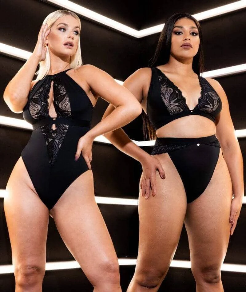 Scantilly Indulgence Wirefree Bralette - Black/Latte 9 Scantilly Indulgence Wirefree Bralette - Black/Latte - Image 7