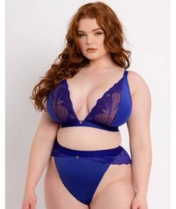 Scantilly Indulgence Wire-free Bralette - Ultraviolet Blue -BRASTOGO Sales scantilly indulgence wire free bralette ultraviolet blue 2
