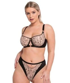 Scantilly Sex Education Balcony Bra - Black/Latte -BRASTOGO Sales scantilly sex education balcony bra black latte 2