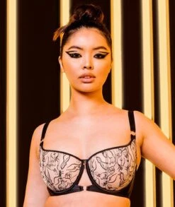 Scantilly Sex Education Balcony Bra - Black/Latte -BRASTOGO Sales scantilly sex education balcony bra black latte 8