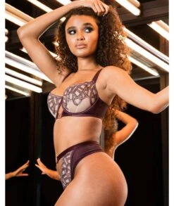 Scantilly Lovers Knot Balcony Bra - Fig/Latte Beige -BRASTOGO Sales scantilly tantric lovers knot balcony bra fig latte beige 5