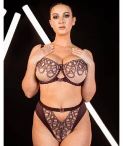 Scantilly Lovers Knot Balcony Bra - Fig/Latte Beige -BRASTOGO Sales scantilly tantric lovers knot balcony bra fig latte beige 6