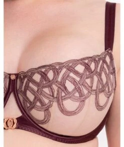 Scantilly Lovers Knot Balcony Bra - Fig/Latte Beige -BRASTOGO Sales scantilly tantric lovers knot balcony bra fig latte beige 7