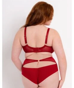 Scantilly Unchained Plunge Bra - Deep Red -BRASTOGO Sales scantilly unchained plunge bra deep red 4