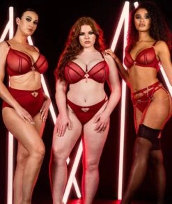 Scantilly Unchained Plunge Bra - Deep Red -BRASTOGO Sales scantilly unchained plunge bra deep red 9