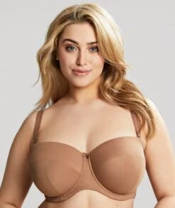 Panache Sculptresse Dana Strapless Moulded Underwired Bra - Caramel -BRASTOGO Sales sculptresse dana strapless moulded underwired bra caramel2