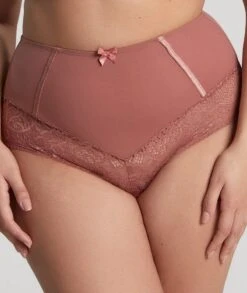 Panache Sculptresse Estel High Waist Brief - Rose Gold