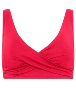 Sea Level Eco Essentials Cross Front Bikini Top - Red -BRASTOGO Sales sea level eco essentials cross front bikini top red 7
