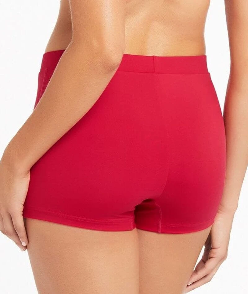 Sea Level Eco Essentials Katie Boyleg Swim Pant - Red 4 Sea Level Eco Essentials Katie Boyleg Swim Pant - Red - Image 2