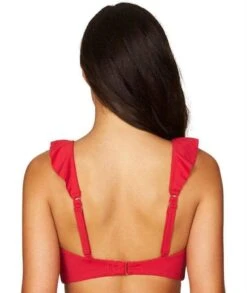 BRASTOGO Sales -BRASTOGO Sales sea level essentials frill bikini top red 3
