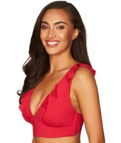 Sea Level Essentials Frill Bikini Top - Red 10 Sea Level Essentials Frill Bikini Top - Red -BRASTOGO Sales sea level essentials frill bikini top red 5
