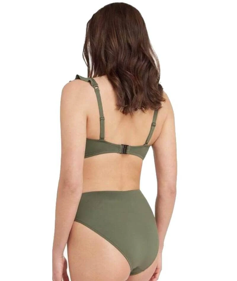 Sea Level Eco Essentials Frill F Cup Underwire Bikini Top - Khaki 7 Sea Level Eco Essentials Frill F Cup Underwire Bikini Top - Khaki - Image 5