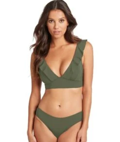 Sea Level Eco Essentials Hipster Bikini Brief - Khaki -BRASTOGO Sales sea level essentials hipster bikini brief khaki 5