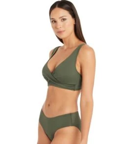 Sea Level Eco Essentials Mid Bikini Brief - Khaki -BRASTOGO Sales sea level essentials mid bikini brief khaki 2