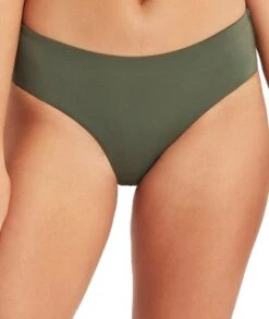 Sea Level Eco Essentials Mid Bikini Brief - Khaki -BRASTOGO Sales sea level essentials mid bikini brief khaki 3